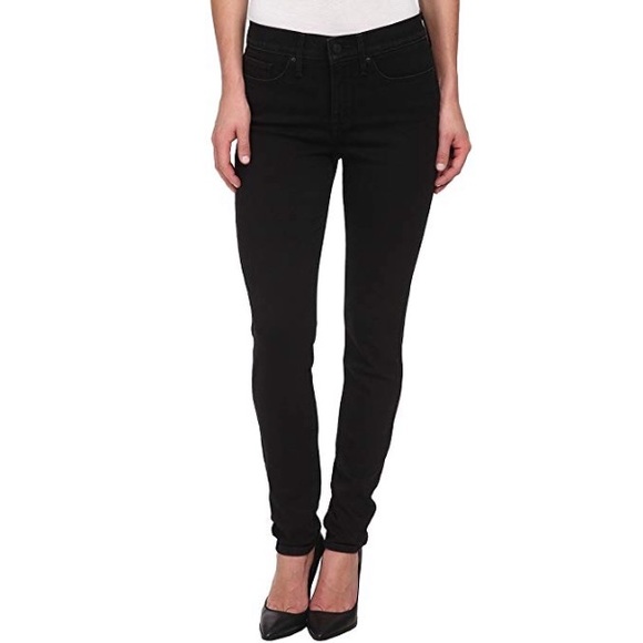 levi's mid rise skinny jeans black